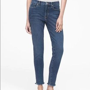 NWT Banana Republic Raw Hem Skinny Jeans $98